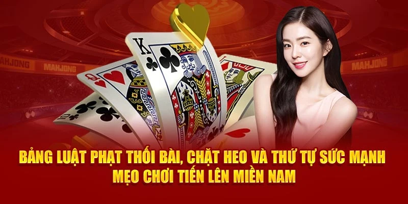 Bảng luật phạt thối bài, chặt heo và thứ tự sức mạnh – mẹo chơi Tiến lên Miền Nam