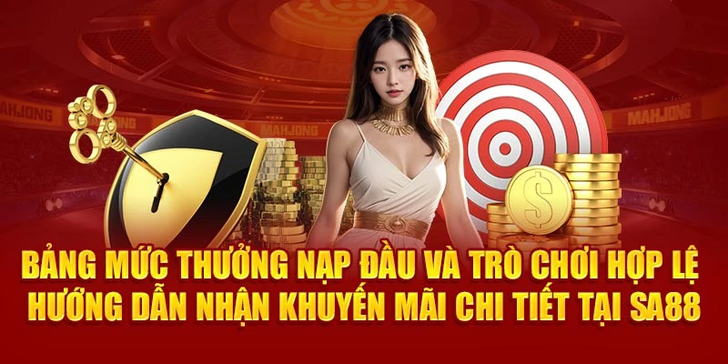 Bảng mức thưởng nạp đầu và trò chơi hợp lệ – hướng dẫn nhận khuyến mãi chi tiết tại SA88